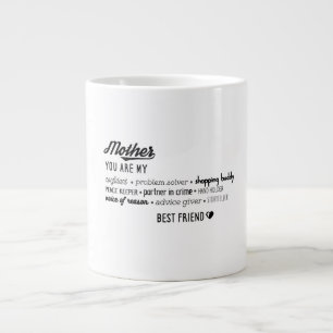 Taza De Café Gigante Madre Mi Confidencial Mejor Amigo