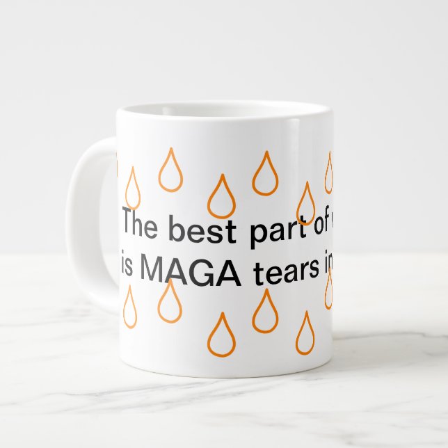 Taza De Café Gigante MAGA llora a Jumbo Mug (Izquierda)