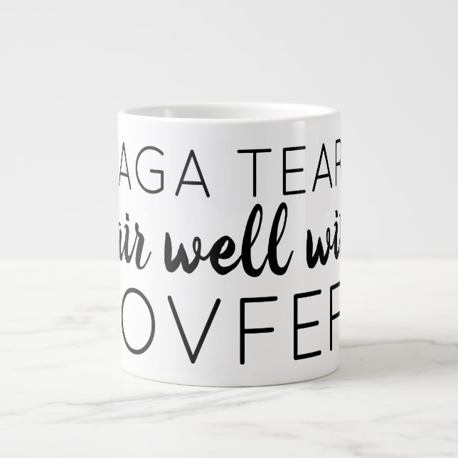 Taza De Café Gigante Maga llora a Mug (Frente)