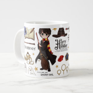 Taza De Café Gigante Magical HARRY POTTER™ Watercolor