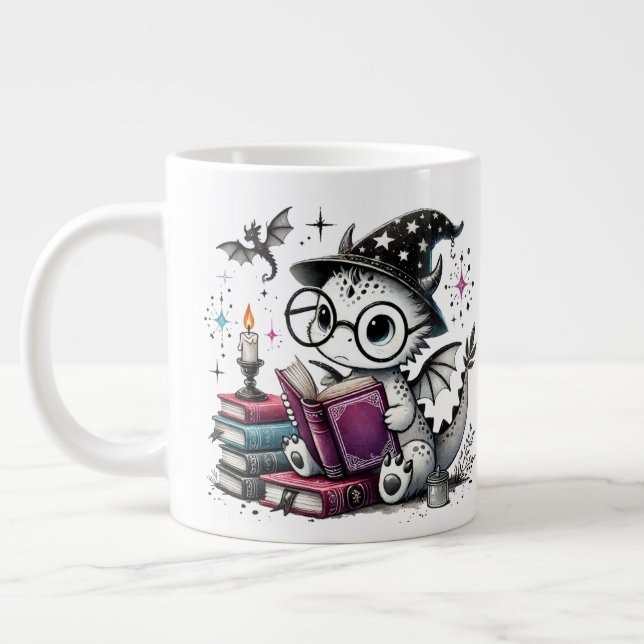 Taza De Café Gigante Mago Dragon Jumbo Mug (Izquierda)