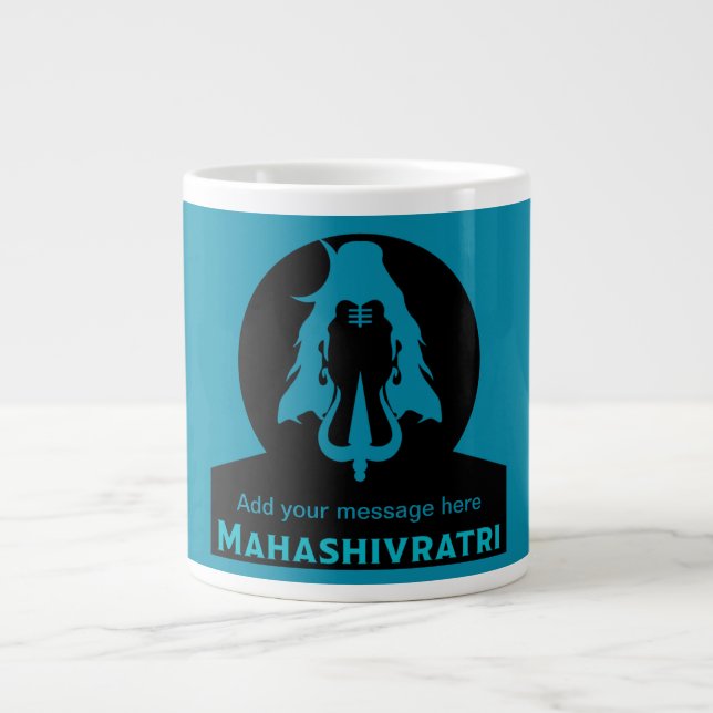 Taza De Café Gigante Maha Shivratri - Feliz Maha Shivratri (Frente)