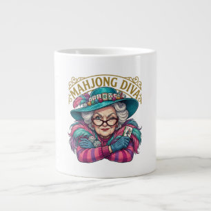 Taza De Café Gigante Mahjong Diva Funny Women's