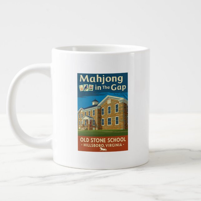 Taza De Café Gigante Mahjong in the Gap - Jumbo Mug 20oz (Izquierda)