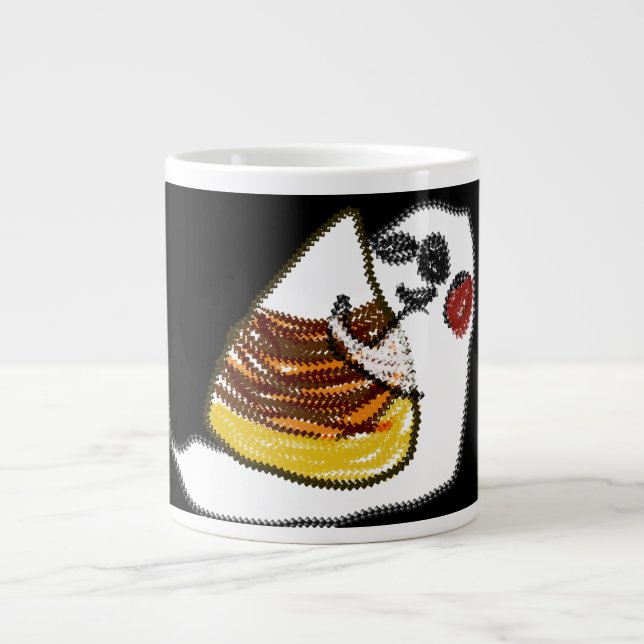 Taza De Café Gigante Maíz fantasma y dulce (Frente)