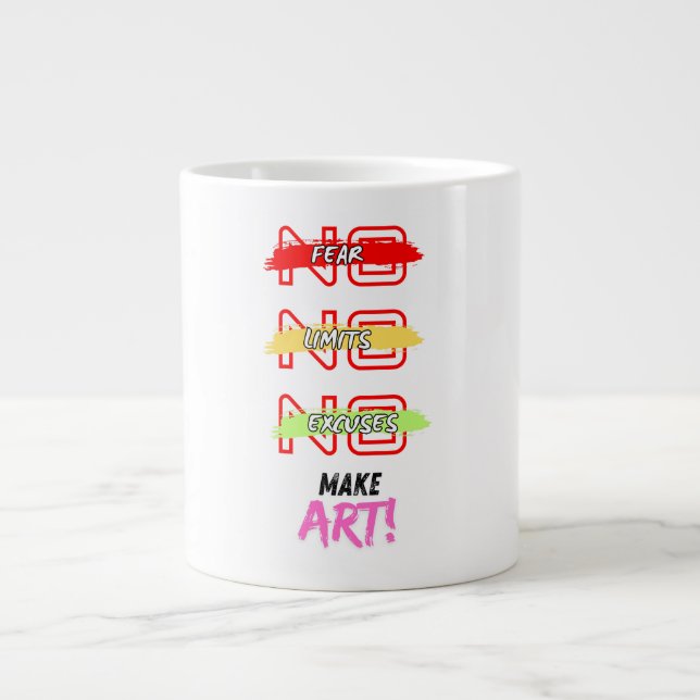 Taza De Café Gigante make art mug (Frente)
