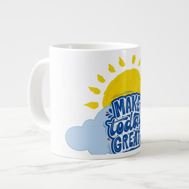 Taza De Café Gigante Make Today Great (Izquierda)