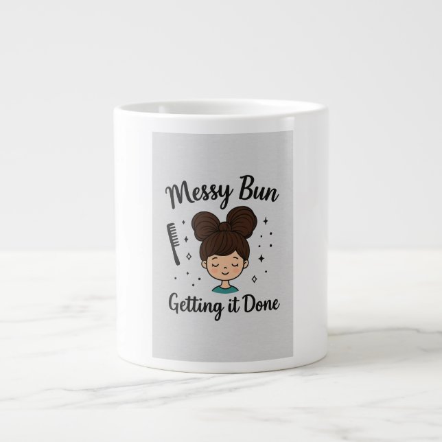 Taza De Café Gigante Makeup girl mug (Frente)