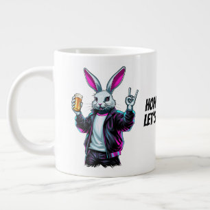 Taza De Café Gigante ¡Mala Conejo de Pascua! Semana Santa, ¡Divertiémon