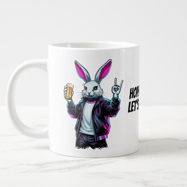 Taza De Café Gigante ¡Mala Conejo de Pascua! Semana Santa, ¡Divertiémon (Izquierda)