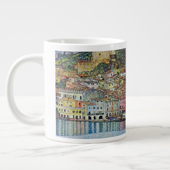 Taza De Café Gigante Malcesine en el lago Garda por Gustav Klimt (Izquierda)