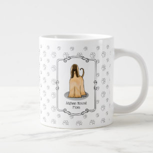 Taza De Café Gigante Mamá de los sabuesos afganos mamá afgana (gorra) m