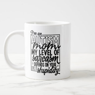 Taza De Café Gigante Mamá del autismo - Mugre Jumbo