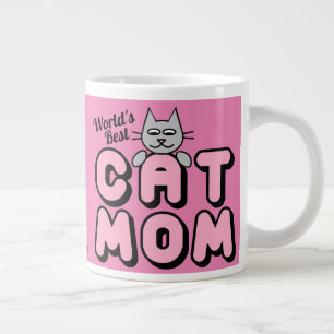 Taza De Café Gigante Mamá Gata Más Hermosa Del Mundo Linda