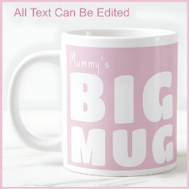 Taza De Café Gigante Mamá Gran Mug Rosa C52 Novedad divertida Mamá