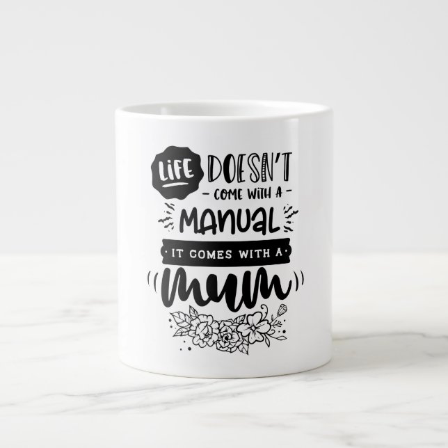 Taza De Café Gigante MAMÁ - Jumbo Mug (Frente)