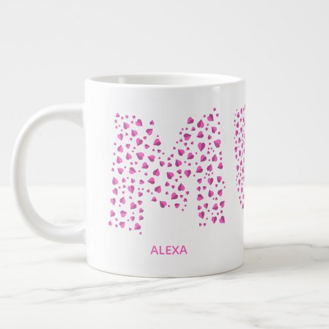Taza De Café Gigante Mamá niños modernos nombre Mamá (Izquierda)