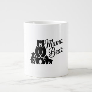 Taza De Café Gigante Mamá Osa con Cachorros Familia de Oso Adorable