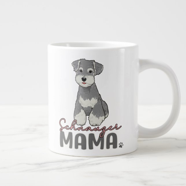 Taza De Café Gigante Mamá Schnauzer  (Derecha)