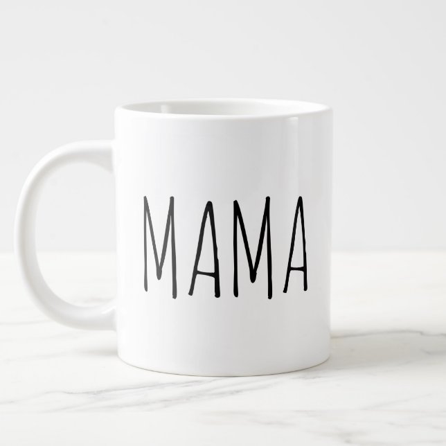 Taza De Café Gigante "Mama" Sencilla casa de campo moderna (Izquierda)