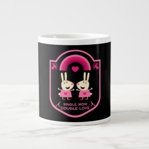 Taza De Café Gigante Mamá Soltera De Gemelos