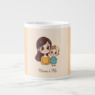 Taza De Café Gigante Mamá y bebé Mug