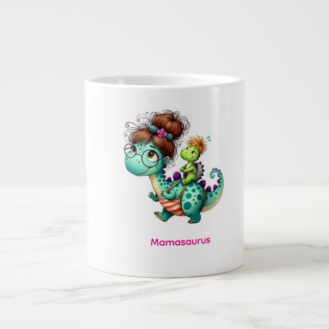 Taza De Café Gigante Mamasauro (Frente)