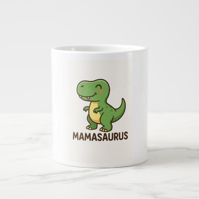 Taza De Café Gigante Mamasauro (Frente)