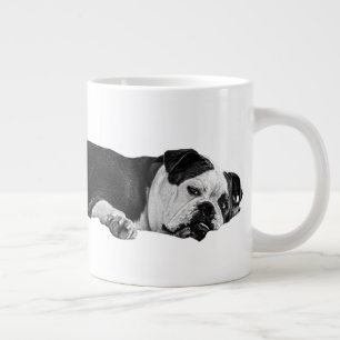 Taza De Café Gigante Mañana lenta, Bulldog perezoso