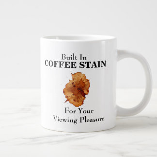 TAZA DE CAFÉ GIGANTE MANCHA DE CAFÉ INCORPORADA