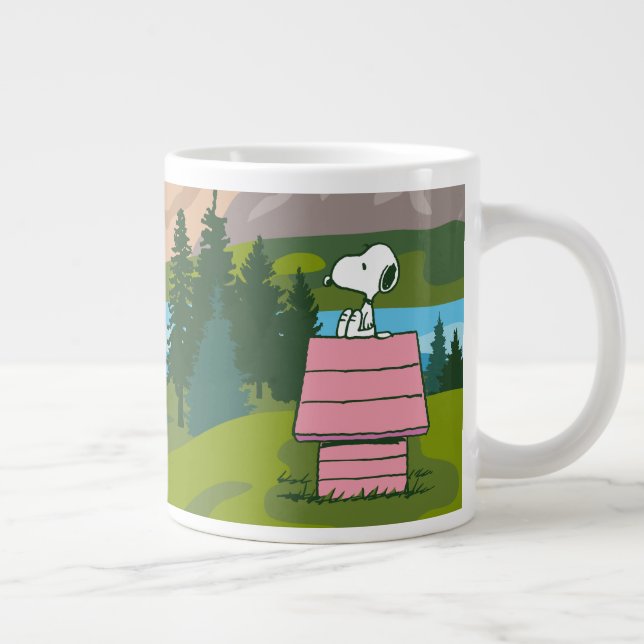 Taza De Café Gigante Maní | Snoopy & Woodstock El Gran Exterior (Derecha)