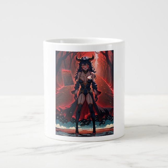 Taza De Café Gigante Manifestación con contacto en Crossroads, Anime De (Frente)