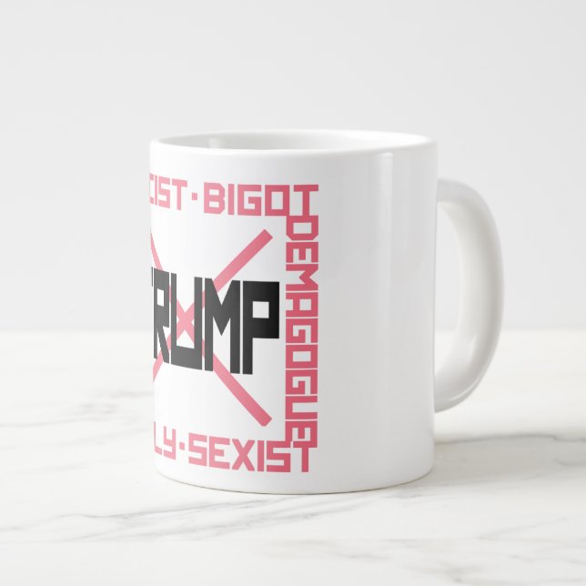Taza De Café Gigante Manipulación antiTrump (Derecha)