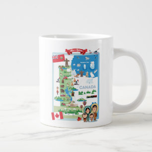 Taza De Café Gigante Manitoba Canadá Personalizado Poster