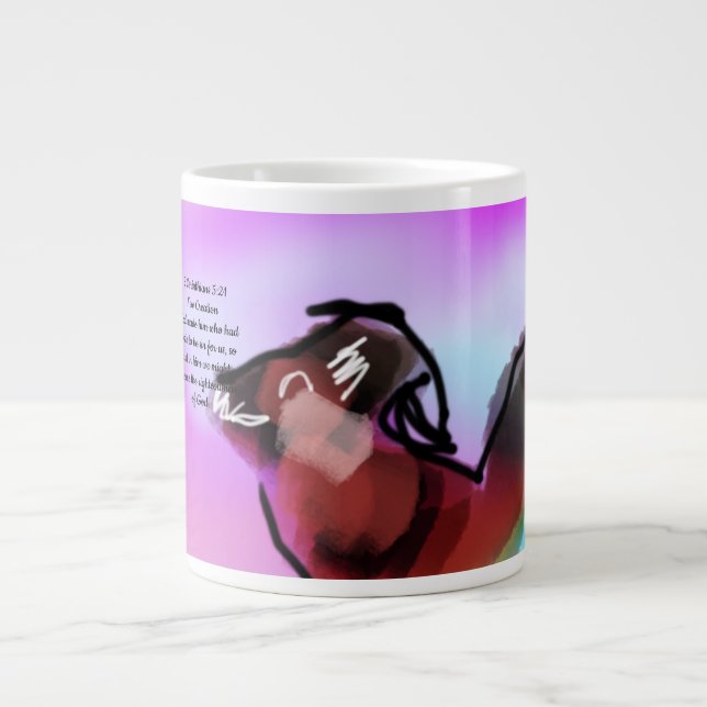 Taza De Café Gigante mano de Jesús (Frente)