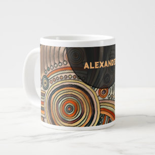 Taza De Café Gigante Mano dibujada por EDDArt - Pensamientos 1