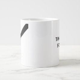 Taza De Café Gigante Manos minimalistas tocando arte de línea Emocional