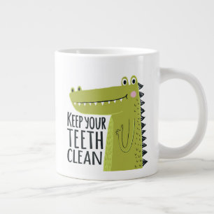 Taza De Café Gigante Mantén Limpios Tus Dientes