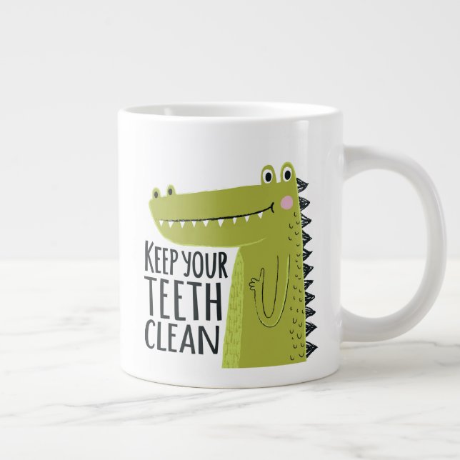 Taza De Café Gigante Mantén Limpios Tus Dientes (Derecha)