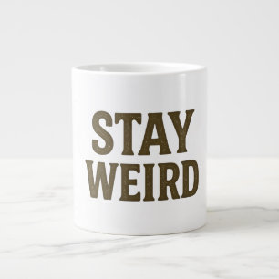 Taza De Café Gigante Mantén Raro Ropa Callejera Retro