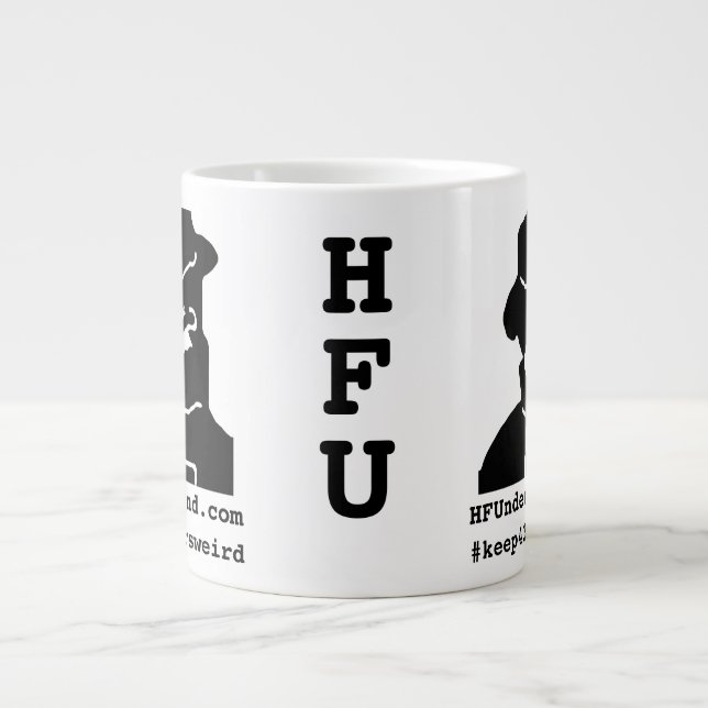 Taza De Café Gigante Mantener 43 Metros Raro HFUnderground Jumbo Mug (Frente)