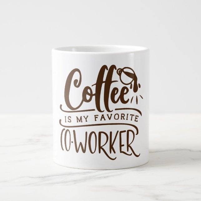 Taza De Café Gigante Mantener o diseñar su propia - Jumbo Mug (Frente)