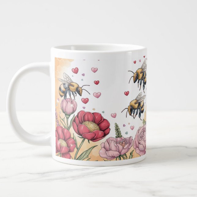 Taza De Café Gigante Mantener o diseñar su propia - Jumbo Mug (Izquierda)