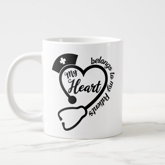 Taza De Café Gigante Mantener o diseñar su propia - Jumbo Mug (Izquierda)