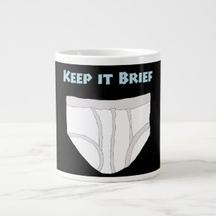 Taza De Café Gigante Manténgalo Breve