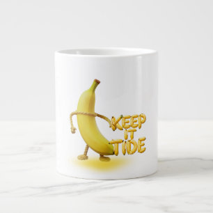 Taza De Café Gigante Manténlo Tide – Tipografía Divertida de Plátano Mi