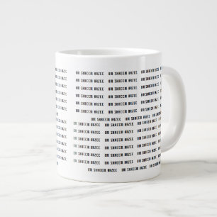 Taza De Café Gigante Mantra de la riqueza de OM SHREEM BRZEE 108X del
