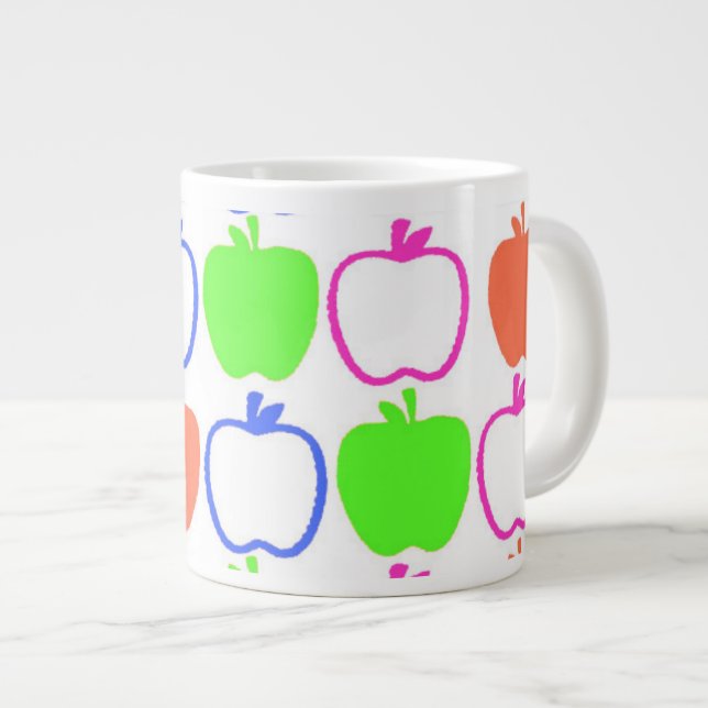Taza De Café Gigante Manzanas (Derecha)