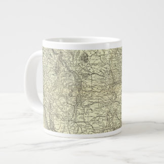 Taza De Café Gigante Map Ohio y Mississippi Railway