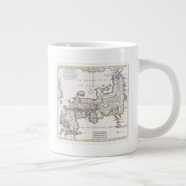 Taza De Café Gigante Mapa antiguo de Japón el | 1769 (Derecha)